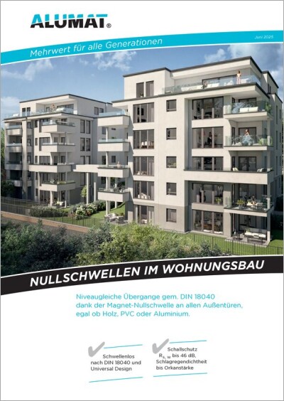 Nullschwellen im Wohnungsbau