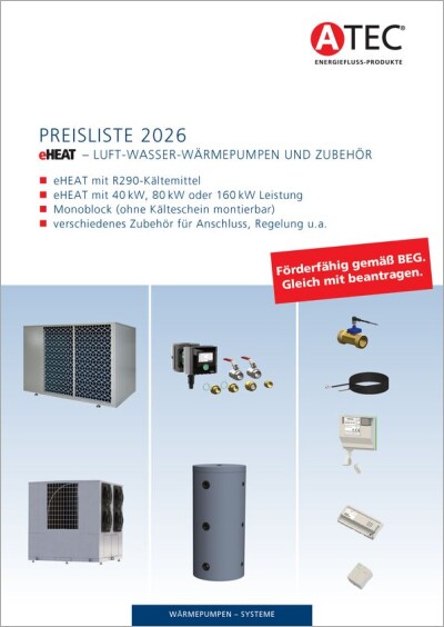ATEC - eHEAT Luft-Wasser-Wärmepumpen