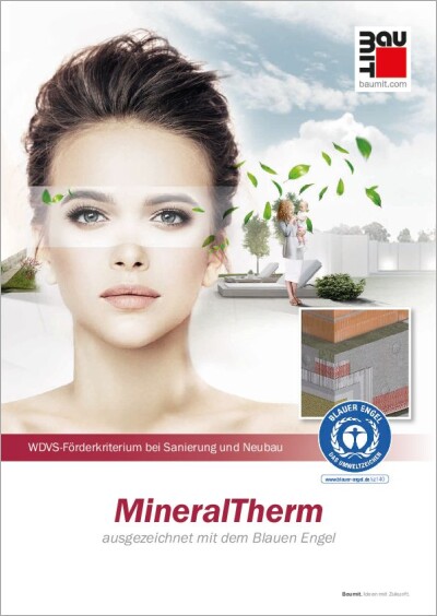 Broschüre: MineralTherm ausgezeichnet mit dem Blauen Engel
