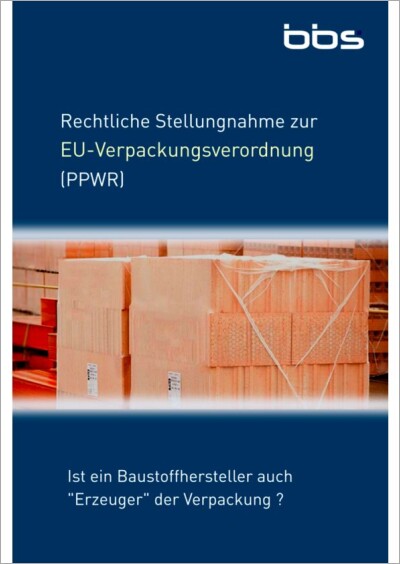 Rechliche Stellungnahme zur EU-Verpackungsverordnung (PPWR)