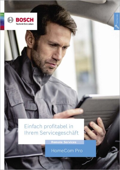 HomeComPro von Bosch - Portallösung für Installateure