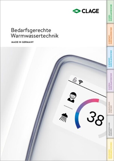 CLAGE: Bedarfs-gerechte Warmwasser-technik