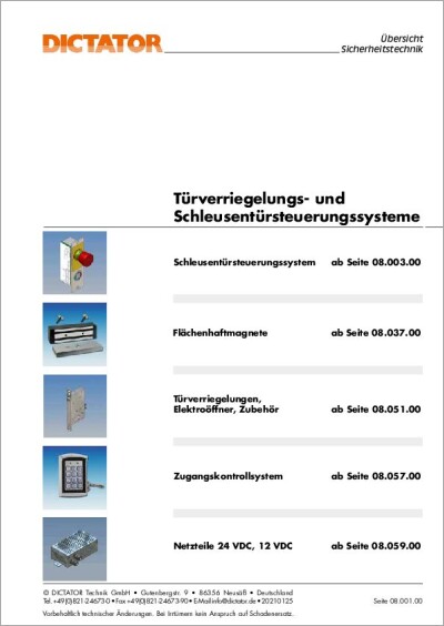 Katalog Sicherheitstechnik