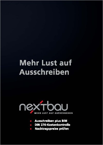 nextbau - Broschüre für Architekten und Planer