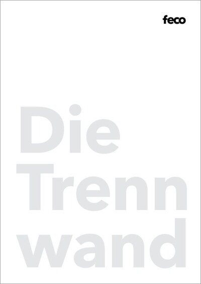 Broschüre: feco. Die Trennwand 