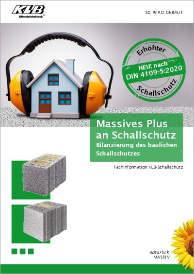 KLB-Fachinformation: Schallschutz