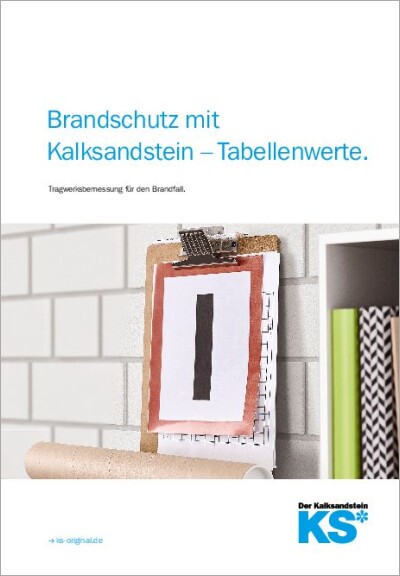Brandschutz mit Kalksandstein – Tabellenwerte