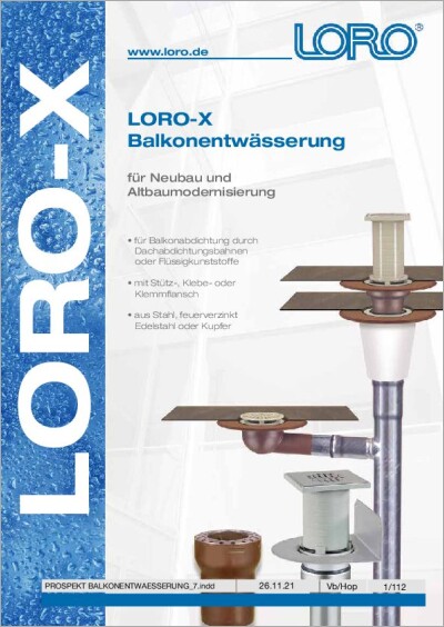 LORO - Balkonentwässerung