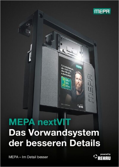 MEPA: nextVIT-Vorwandinstallation