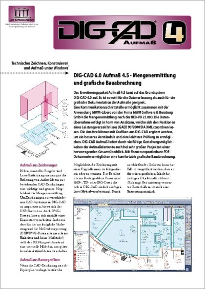 Flyer: MWM DIG-CAD 6.0 Aufmaß 4.5 