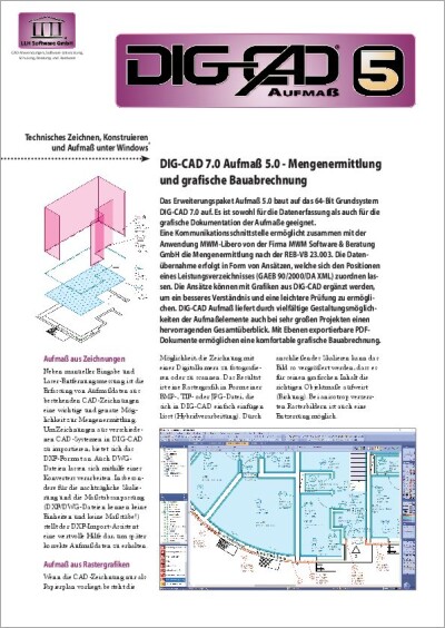 Flyer: DIG-CAD 7.0 Aufmaß 5.0