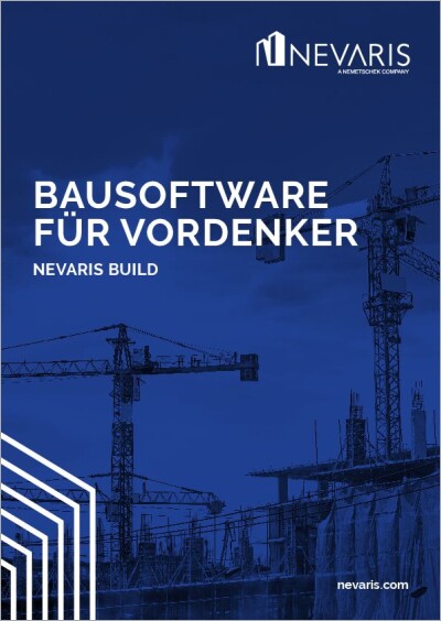 Broschüre: NEVARIS Build – Bausoftware für Vordenker.