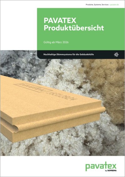PAVATEX by Soprema Produktüber-sicht Dämmsysteme