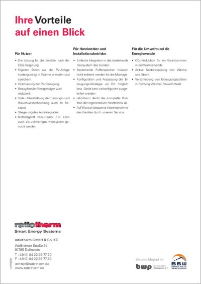 PV-Heizgerät Max-Heater F12