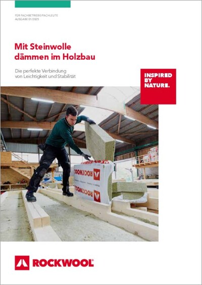 Mit Steinwolle dämmen im Holzbau