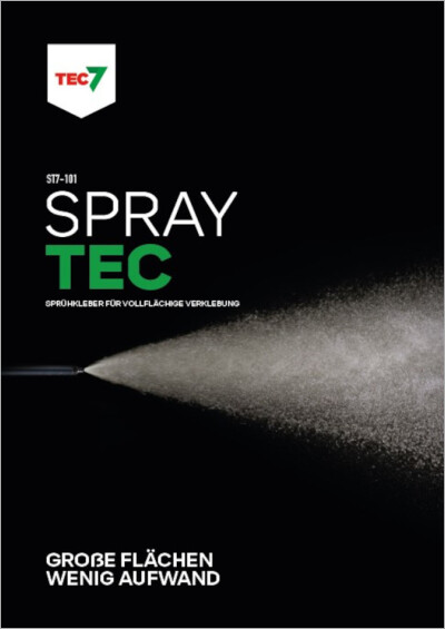SprayTec - Sprühkleber für vollflächige Verklebung