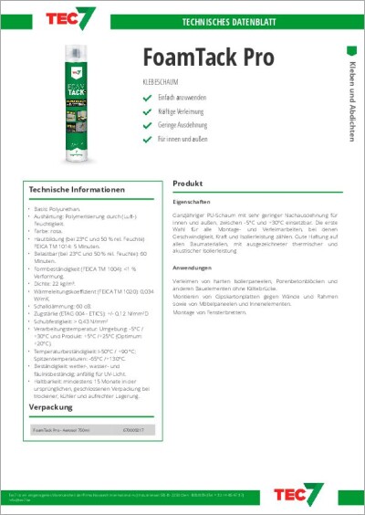 FoamTack Pro - Klebeschaum