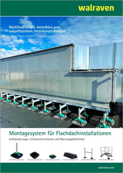 Montage-system für Flachdach-installationen