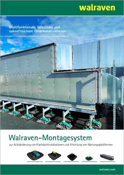Montagesystem Flachdachinstallationen