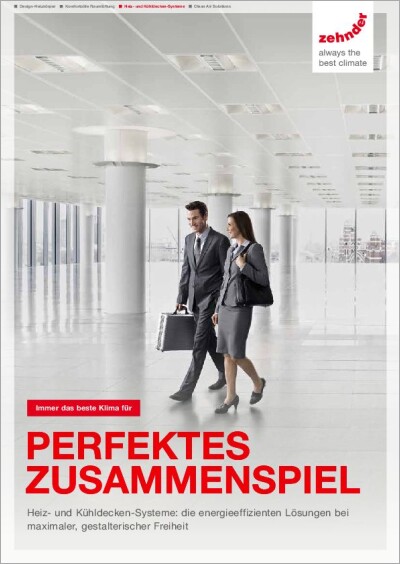 Übersichtsbroschüre: Zehnder Heiz- und Kühldeckensysteme 
